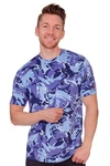 Tom Collins Trachtenshirt Funktionsshirt Herren RENATO blau/oliv