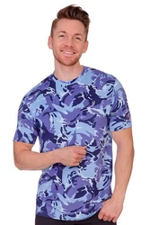 Tom Collins Trachtenshirt Funktionsshirt Herren RENATO blau/oliv
