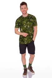 Tom Collins Trachtenshirt Funktionsshirt Herren RENATO blau/oliv