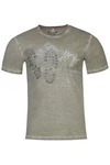 MarJo Trachtenshirt Herren ONUR petrol/torf