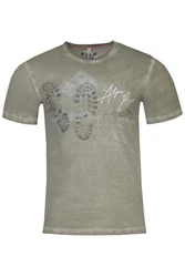 MarJo Trachtenshirt Herren ONUR petrol/torf