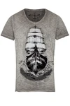 Hangowear Trachtenshirt WINDJAMMER Herren himmelblau/grau