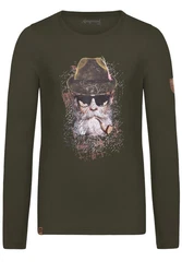 Almgwand Outdoorjacke Herren SEIDLALM graumeliert/oliv