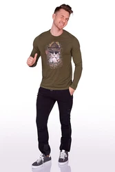 Almgwand Outdoorjacke Herren SEIDLALM graumeliert/oliv