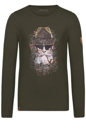 Outdoorjacke Longsleeve Herren - SEIDLALM - graumeliert, oliv