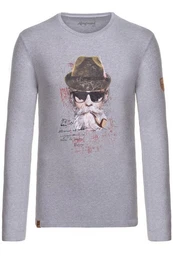 Outdoorjacke Longsleeve Herren - SEIDLALM - graumeliert, oliv