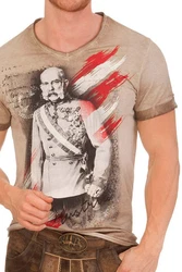 Hangowear Trachtenshirt FAUSTO Herren grau/schlamm