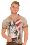 Hangowear Trachtenshirt FAUSTO Herren grau/schlamm