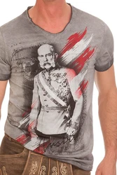 Hangowear Trachtenshirt FAUSTO Herren grau/schlamm
