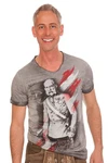 Hangowear Trachtenshirt FAUSTO Herren grau/schlamm