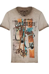 Trachtenshirt Trachtenshirt Herren - RETRO SKI - beige
