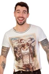 MarJo Trachtenshirt Herren MARTIN seagras/vintage weiß