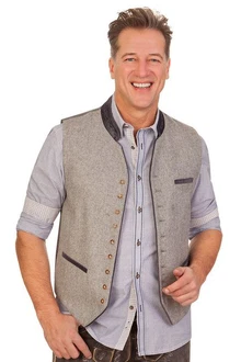 Spieth & Wensky Trachtenweste KIESEL jeansblau/silbergrau Spieth & Wensky Trachtenweste KIESEL jeansblau/silbergrau