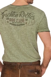 Hangowear Trachtenshirt Herren MARLON grün/khaki