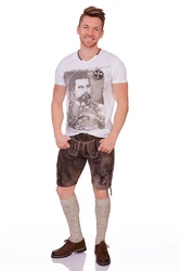 Hangowear Trachtenshirt Herren - WILMONT beige/weiß