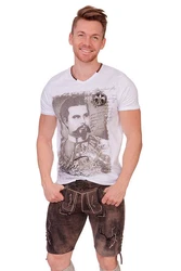 Hangowear Trachtenshirt Herren - WILMONT beige/weiß