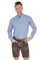 Maddox Trachtenhemd TANJO pale denim/salbeigrün