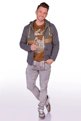Piz Pal Strickpullover Longsleeve Herren - RIEDBACH fired umbra/pinie
