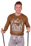 Piz Pal Strickpullover Longsleeve Herren - RIEDBACH fired umbra/pinie