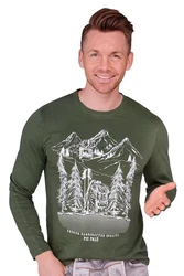 Piz Pal Strickpullover Longsleeve Herren - RIEDBACH fired umbra/pinie