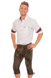Trachtenlederhose Kniebundlederhose - SCHNSEE - smoke