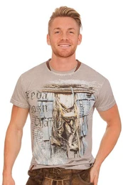 Trachtenshirt Trachtenshirt Herren - PETER - grau