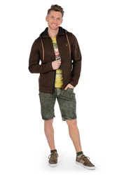 Tom Collins Outdoorjacke Strickfleecejacke - RAMON braun/hellgrau melange