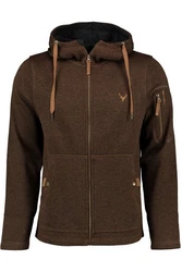 Tom Collins Outdoorjacke Strickfleecejacke - RAMON braun/hellgrau melange