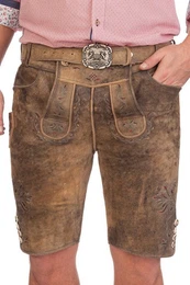 Trachtenlederhose Lederhose Herren kurz - FELIX - hanf