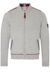 Trachtenstrickjacke Strickjacke Herren - TALHEIM - marine, silbergrau