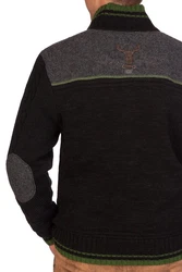 Spieth & Wensky Trachtenstrickjacke NETZBACH Meisterschaftsjacke grün/schwarz