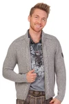 Spieth & Wensky Trachtenstrickjacke Herren MERZEN hellgrau/jeansblau
