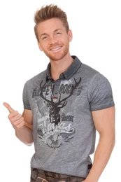 Trachtenshirt Trachtenshirt Herren - TITUS - anthrazit