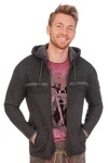 Spieth & Wensky Trachtenstrickjacke MANNHEIM anthrazit/pfeffer