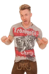 Trachtenshirt Trachtenshirt Herren - CHARLY AUSTRIA - grau