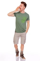 MarJo Trachtenshirt DOMINIK donaublau/nadelgrn