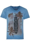Hangowear Trachtenshirt Herren CATCH THE WAVE blau/helltrkis