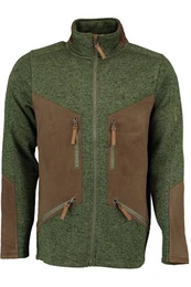 Outdoorjacke Strickfleecejacke Herren - SEVERUS - trachtengrn/braun