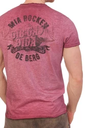 Hangowear Trachtenshirt Herren TILL blau/weinrot