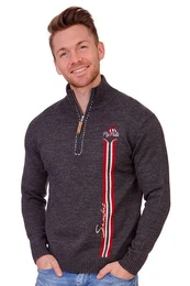 Piz Pal Strickpullover Strickpullover Herren - UTTING - anthrazit, denim