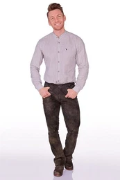 Trachtenlederhose Lederhose lang - FLORINUS - smoke II