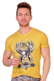 Trachtenshirt Trachtenshirt Herren - JAMIE - mustard