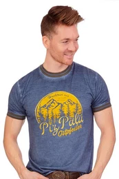 Piz Pal Outdoorjacke Trachtenshirt Herren - TRIEFENSTEIN - schieferblau