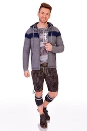 Trachtenshirt Trachtenshirt Herren - QUENTIN - frost grey