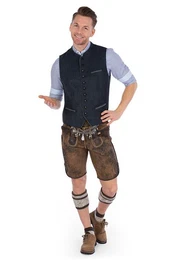 Trachtenweste Trachtenweste - GABRIEL - anthrazit, moosbraun