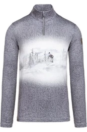 Trachtenshirt Funktionsshirt Herren - SCHWARZKOPFALM - anthrazit