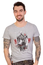 Trachtenshirt Trachtenshirt Herren - CHRISTIAN - silber