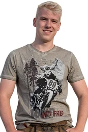 Trachtenshirt Trachtenshirt Herren - LOTHAR - schlamm