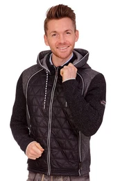 Outdoorjacke Steppjacke Herren - TRAUNSTEIN - schwarz/grau