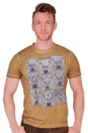 Trachtenshirt Trachtenshirt Herren - ATTILA - umbra